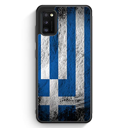 MUNIQASE Griechenland Splash Flagge - Silikon Hülle für Samsung Galaxy A31 - Motiv Design Greece Griechisch Hellas National - Cover Handyhülle Schutzhülle Case Schale von MUNIQASE