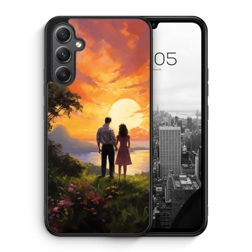MUNIQASE Love Couple - Silikon Hülle für Samsung Galaxy S24 FE - Schöne Muster Liebes Blumen Landschaft Partner Schutzhülle Handyhülle Case Cover MUNIQASE Love Couple - Silikon Hülle für Samsung Galaxy S24 FE - Schöne Muster Liebes Blumen Landschaft Partner Schutzhülle Handyhülle Case Cover von MUNIQASE