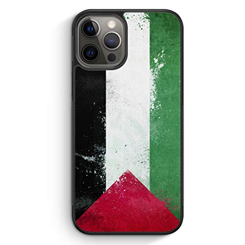 MUNIQASE Palästina Grunge Palestina - Silikon Hülle für iPhone 13 Pro Max - Motiv Design - Cover Handyhülle Schutzhülle Case Schale von MUNIQASE