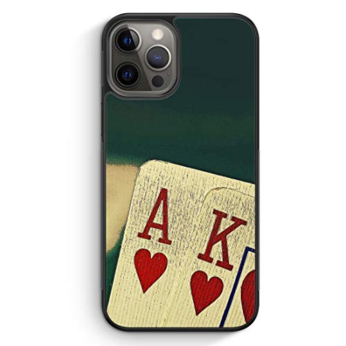 MUNIQASE Poker Karten - Silikon Hülle für iPhone 12 Pro - Motiv Design - Cover Handyhülle Schutzhülle Case Schale von MUNIQASE