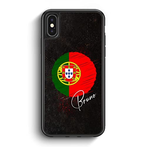 MUNIQASE Portugal mit Wunschname - Silikon Hülle für iPhone XR - Personalisierte Wunschname Portugiesische Schutzhülle Handyhülle Case Cover von MUNIQASE