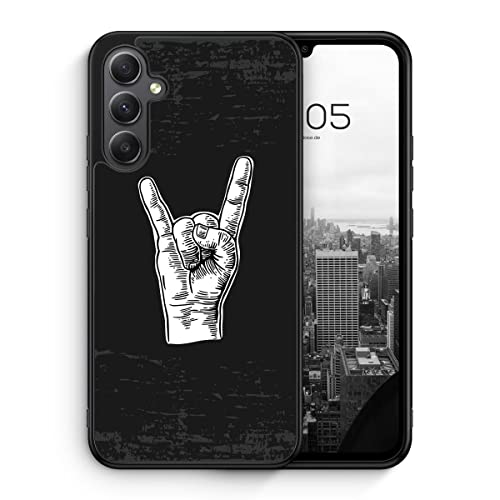 MUNIQASE Rockn Roll Zeichen - Silikon Hülle für Samsung Galaxy A26 5G - Musik Coole Lässige Schutzhülle Handyhülle Case Cover von MUNIQASE
