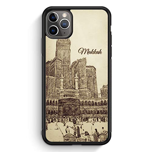 MUNIQASE Vintage Panorama Makkah Mekka - Silikon Hülle für iPhone 11 Pro - Motiv Design Islam Muslimisch Schön - Cover Handyhülle Schutzhülle Case Schale von MUNIQASE