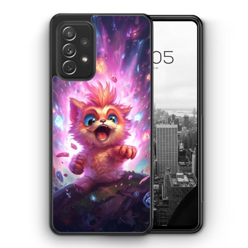 Magic Kitty - Silikon Hülle für Samsung Galaxy A02s - Katzen Süße Fantasy Schöne Lustige Spaßige Witzige Humorvolle Komische Tier Schutzhülle Handyhülle Case Cover von MUNIQASE