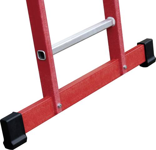 Günzburger Steigtechnik MUNK 35508 Kunststoff Schiebeleiter Arbeitshöhe (max.): 5.3m Rot, Silber 1 von MUNK Günzburger Steigtechnik