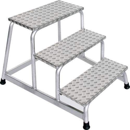 Günzburger Steigtechnik MUNK 50009 Aluminium Treppe Arbeitshöhe (max.): 2.6m Silber 8.5kg von MUNK Günzburger Steigtechnik