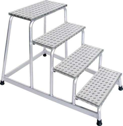 Günzburger Steigtechnik MUNK 50010 Aluminium Treppe Arbeitshöhe (max.): 2.8m Silber 11.5kg von MUNK Günzburger Steigtechnik
