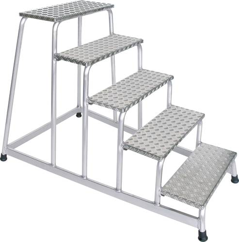 Günzburger Steigtechnik MUNK 50035 Aluminium Treppe Arbeitshöhe (max.): 3m Silber 14.5kg von MUNK Günzburger Steigtechnik