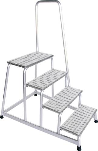 Günzburger Steigtechnik MUNK 50044 Aluminium Treppe Arbeitshöhe (max.): 2.8m Silber 13.2kg von MUNK Günzburger Steigtechnik