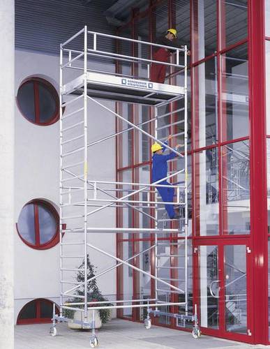 MUNK Günzburger Steigtechnik 173535 Rollgerüst Montage ohne Werkzeug Arbeitshöhe (max.): 7.5m von MUNK Günzburger Steigtechnik
