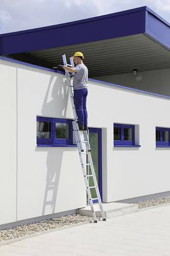 MUNK Günzburger Steigtechnik 20210 Aluminium Schiebeleiter Arbeitshöhe (max.): 6m von MUNK Günzburger Steigtechnik