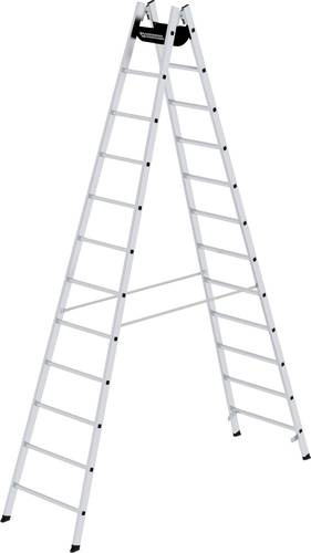 MUNK Günzburger Steigtechnik 33024 Aluminium Stufen-Stehleiter Arbeitshöhe (max.): 4.8m von MUNK Günzburger Steigtechnik