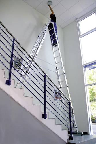 MUNK Günzburger Steigtechnik 33048 Aluminium Stufen-Stehleiter Arbeitshöhe (max.): 7m von MUNK Günzburger Steigtechnik