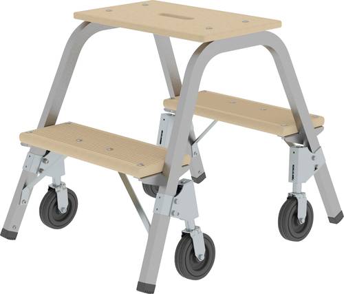 MUNK Günzburger Steigtechnik 39012 Doppel-Stufentritt Montage mit Werkzeug Arbeitshöhe (max.): 2.4m von MUNK Günzburger Steigtechnik