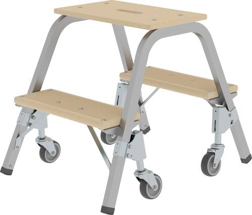 MUNK Günzburger Steigtechnik 39022 Doppel-Stufentritt Montage mit Werkzeug Arbeitshöhe (max.): 2.4m von MUNK Günzburger Steigtechnik