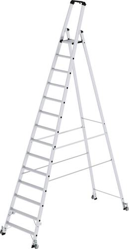 MUNK Günzburger Steigtechnik 41114 Aluminium Stufen-Stehleiter Arbeitshöhe (max.): 5.5m von MUNK Günzburger Steigtechnik