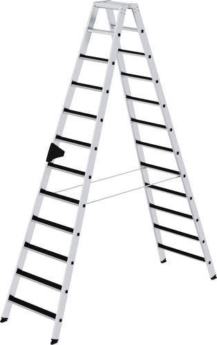 MUNK Günzburger Steigtechnik 41612 Aluminium Stufen-Stehleiter Arbeitshöhe (max.): 4.5m von MUNK Günzburger Steigtechnik