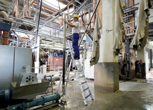MUNK Günzburger Steigtechnik 41632 Aluminium Stufen-Stehleiter Arbeitshöhe (max.): 5m von MUNK Günzburger Steigtechnik