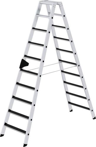 MUNK Günzburger Steigtechnik 41643 Aluminium Stufen-Stehleiter Arbeitshöhe (max.): 4m von MUNK Günzburger Steigtechnik