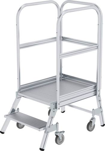 MUNK Günzburger Steigtechnik 50102 Aluminium Podesttreppe Montage mit Werkzeug Arbeitshöhe (max.): von MUNK Günzburger Steigtechnik