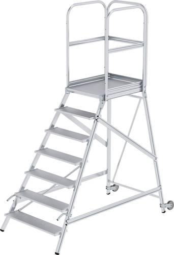 MUNK Günzburger Steigtechnik 56107 Aluminium Podesttreppe Montage mit Werkzeug Arbeitshöhe (max.): von MUNK Günzburger Steigtechnik