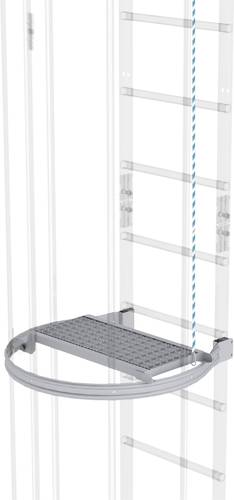 MUNK Günzburger Steigtechnik 61960 Zwischenplattform klappbar 600x300mm Aluminium eloxiert 1St. von MUNK Günzburger Steigtechnik
