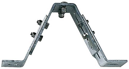 MUNK Günzburger Steigtechnik 77538 Wandhalter verstellbar 115-173mm Stahl verzinkt für Einholmleit von MUNK Günzburger Steigtechnik