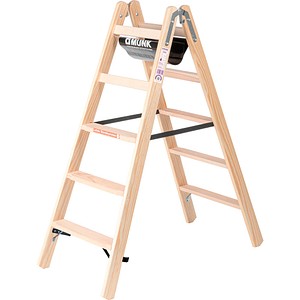 MUNK Gelenkleiter 33810 natur 2x 5 Sprossen, H: 139,0 cm MUNK Gelenkleiter 33810 natur 2x 5 Sprossen, H: 139,0 cm von MUNK