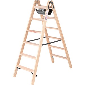 MUNK Gelenkleiter 33812 natur 2x 6 Sprossen, H: 180,0 cm MUNK Gelenkleiter 33812 natur 2x 6 Sprossen, H: 180,0 cm von MUNK