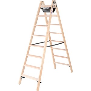 MUNK Gelenkleiter 33816 natur 2x 8 Sprossen, H: 236,0 cm von MUNK