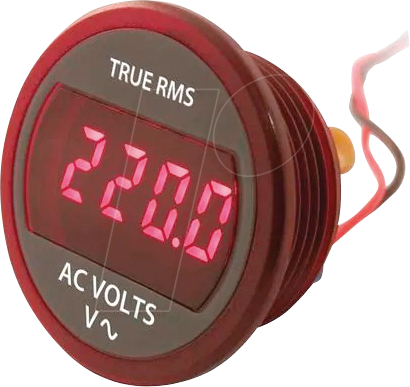 DMR201ACVRC - LCD-Einbaumessgerät, Voltmeter, 4-stellig, rot, 85 - 264 V AC von MURATA POWER SOLUTIONS