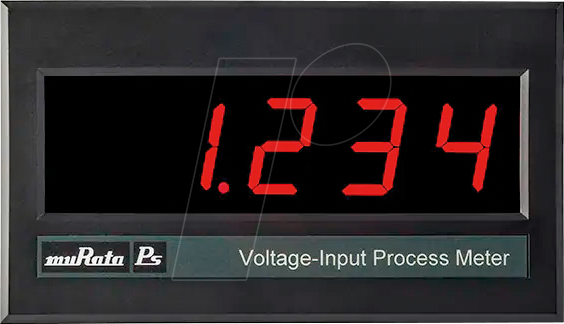 DMS01VM1RS12C - LCD-Einbaumessgerät, Voltmeter, rot, -2 … +2 V DC von MURATA POWER SOLUTIONS