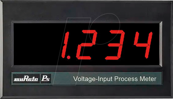 DMS01VPRS12C - LCD-Einbaumessgerät, Prozesskontrolle, rot, 0 - 10 V DC von MURATA POWER SOLUTIONS