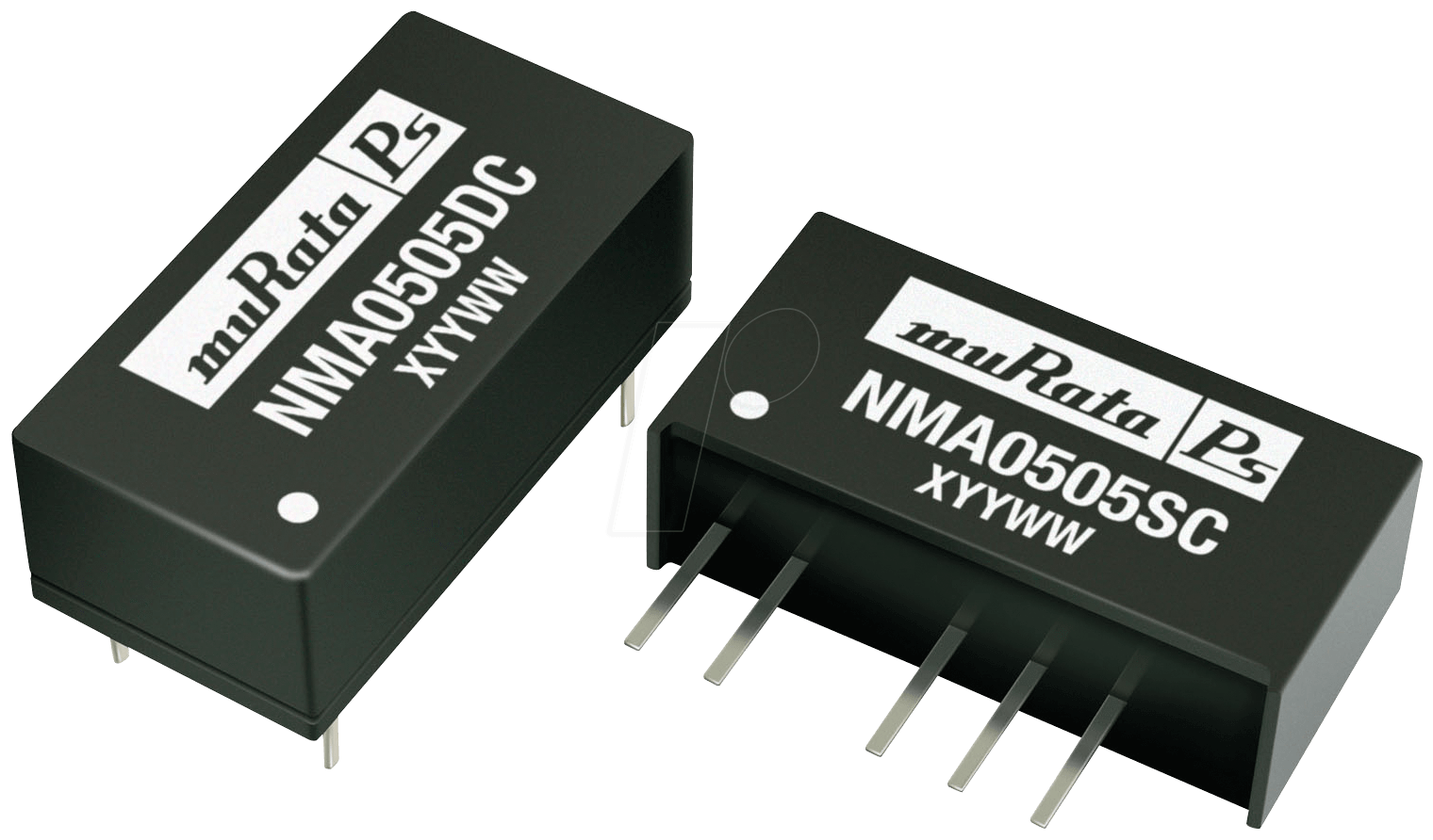 NMA0512DC - DC/DC-Wandler NMA, 1 W, 12 V, 42 mA, DIL, Dual von MURATA POWER SOLUTIONS