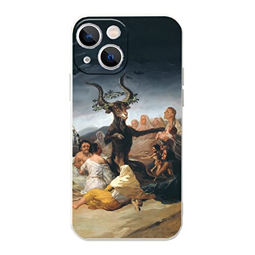 MURLEBAY Kompatibel mit iPhone 13, Hexensabbat von Francisco Goya Handyhülle, Fine Art Full Body iPhone Hülle für Frauen Männer von MURLEBAY