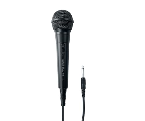 MUSE MC-20 B Kabelgebundenes Mikrofon – Frequenzgang: 30 Hz – 15 kHz – Empfindlichkeit: -73 dB + – 3 dB [0 dB1 V/upar] von MUSE