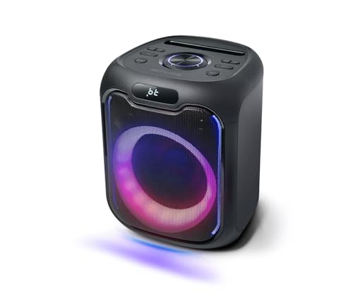 Muse M-1803 Bluetooth Partybox, 150 Watt, Lichteffekte, Netz- und Akkubetrieb, 1 Mikrofon, Stereo Pairing Funktion von MUSE