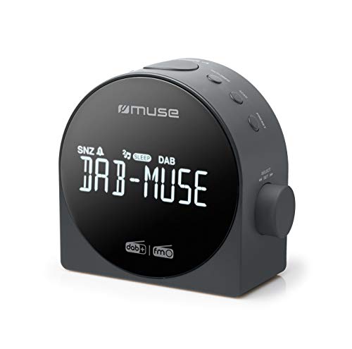 Muse M-185CDB schwarz Uhrenradio DAB+ DUAL-Alarm Radiowecker digital von MUSE