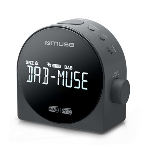 Muse M-185CDB schwarz Uhrenradio DAB+ DUAL-Alarm Radiowecker digital von MUSE