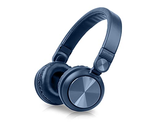 Muse M-276 Bluetooth Kopfhörer On Ear‚ Akku mit bis zu 10 Stunden Spielzeit, verstellbarer Bügel, Freisprech-Funktion, blau von MUSE