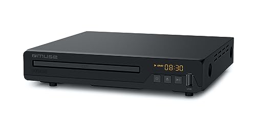 Muse M-55 DV Full HD DVD-Player, kompatibel mit DVD+R/RW, CD, CD-R/RW, MP3-, JPEG- und Xvid-Wiedergabe, LED Display, HDMI & USB-Anschluss, Fernbedienung inklusive von MUSE