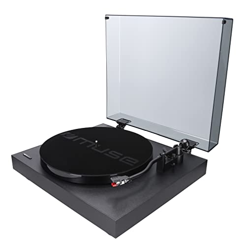 Muse MT-105 B Schallplattenspieler mit Auto-Stopp-Funktion und 45RPM-Aufnahmeadapter, schwarz Muse MT-105 B Schallplattenspieler mit Auto-Stopp-Funktion und 45RPM-Aufnahmeadapter, schwarz von MUSE