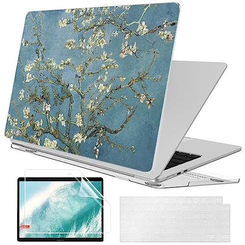 MUSHUI 4 in 1 Hülle für MacBook Pro 13 Zoll M2 M1 A2338 A2251 A2289 A2159 A1989 A1706, 2022-2016 Freisetzung, Weiche & Strapazierfähige Kunststoff Schutzhülle für Mac Pro 13.3", 42 von MUSHUI