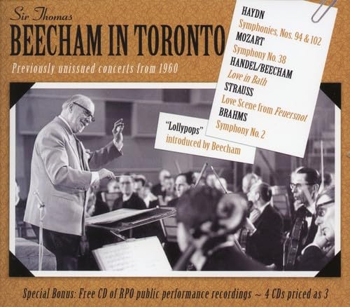 Beecham in Toronto - Unveröffentlichte Konzerte 1960 von MUSIC AND ARTS