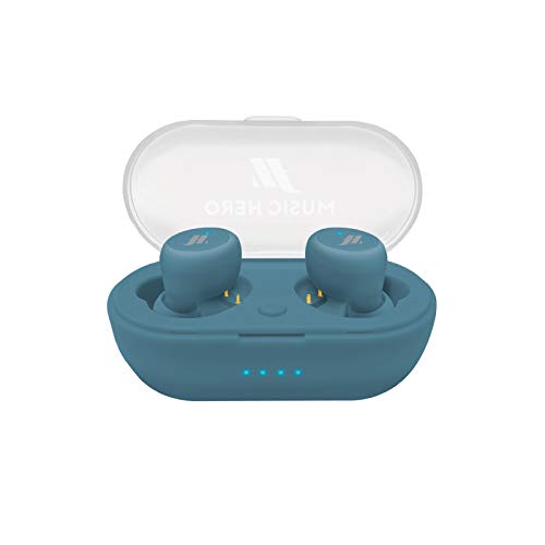 MUSIC HERO TWS True Wireless Stereo-Kopfhörer in Tube mit 300 mAh Ladestation, Multifunktionstasten, integriertes Mikrofon, 4 Silikonstöpsel im Lieferumfang enthalten, Hellblau MUSIC HERO TWS True Wireless Stereo-Kopfhörer in Tube mit 300 mAh Ladestation, Multifunktionstasten, integriertes Mikrofon, 4 Silikonstöpsel im Lieferumfang enthalten, Hellblau von MUSIC HERO