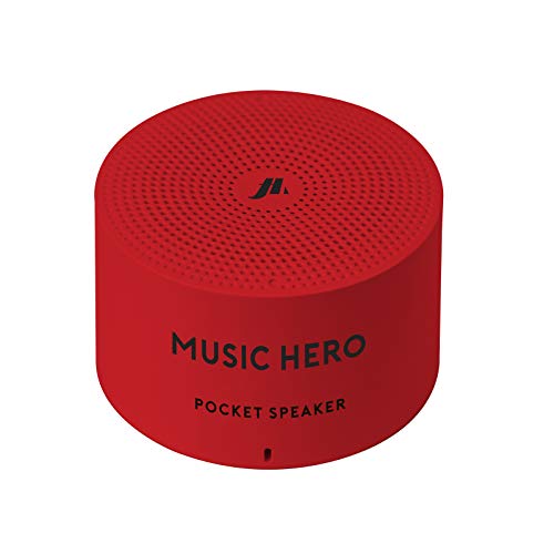 SBS Bluetooth Lautsprecher mit Tragegurt - 3W Wireless Lautsprecher Box schwarz - Musikbox von MUSIC HERO