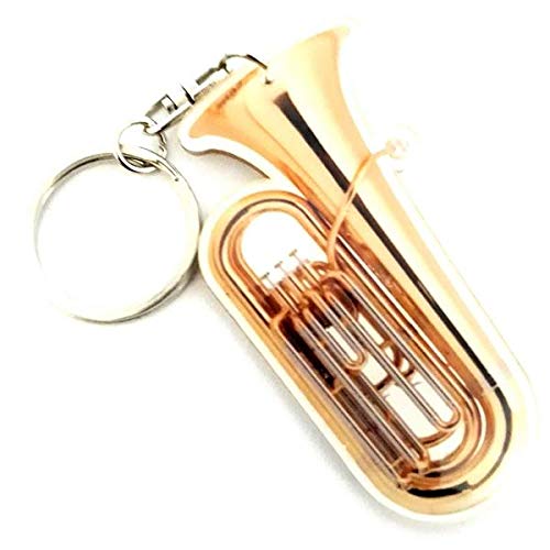 Schlüsselanhänger aus Acryl in Form von Tuba Schlüsselanhänger aus Acryl in Form von Tuba von MUSIC LEGENDS COLLECTION