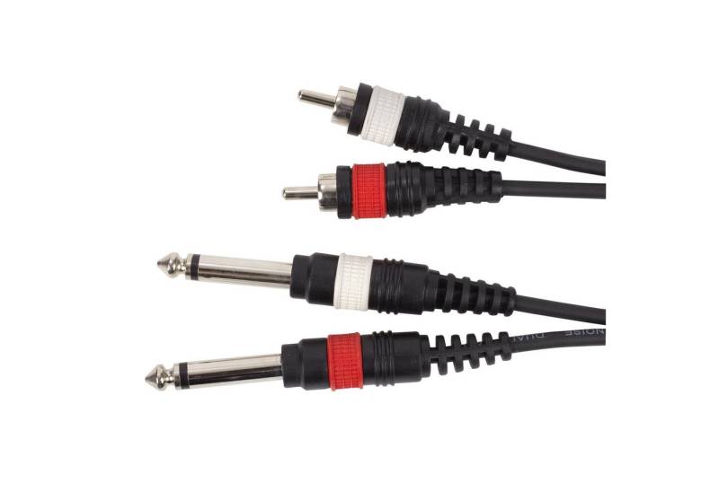 MUSIC STORE Audio-Kabel, Audiokabel, Cinch Klinke, 2m Stereo von MUSIC STORE