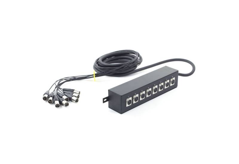 MUSIC STORE Audio-Kabel, Multicore Kabel, 8 XLR, Stagebox, Professionell, 5m von MUSIC STORE