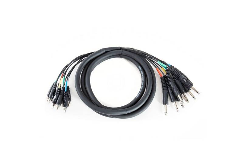 MUSIC STORE Audio-Kabel, Multicore Kabel, 8-fach Multicore, Klinke Cinch, professionelles von MUSIC STORE